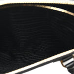 Saffiano Lux Medium Galleria Double Zip Black Black