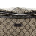 GG Supreme Monogram Belt Bag Dark Brown