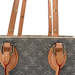 Monogram Denim Onthego MM Washed Grey