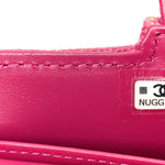 Denim Quilted Mini Nano Kelly Shopper Fuchsia
