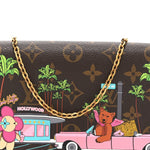 Monogram 2021 Christmas Animation Hollywood Pochette Felicie Chain Wallet Fuchsia