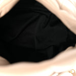 Lambskin Quilted Medium Loulou Puffer Monogram Chain Satchel Dark Beige