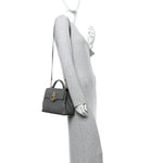 Small Classic Grain Calfskin Mini Seaton Grey