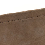 Calfskin Suede Medium Faye Shoulder Bag Motty Grey