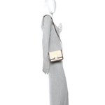 Canvas Calfskin Mini TB Bag Natural Malt Brown
