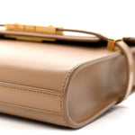 Smooth Calfskin Mini Manhattan Shoulder Bag  Natural Tan