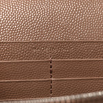 Grain De Poudre Matelasse Chevron Monogram Chain Wallet Taupe