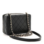 Lambskin Quilted Coco Click Bag Black