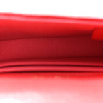 Caviar Quilted Yours Buttons Phone Holder With Chain Red
