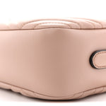 Calfskin Matelasse Small GG Marmont Camera Bag Pink Beige