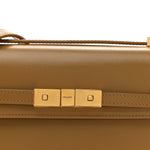 Smooth Calfskin Mini Manhattan Shoulder Bag Natural Tan