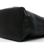 Pebbled Calfskin Large Soho Hobo Black