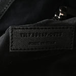 Grained Lambskin Monogram Oversized Niki Chain Satchel Black