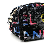 Sequin Lambskin CC Backpack Black Red Blue Yellow