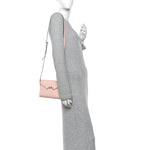 Carat Calfskin Gabrielle Reporter Shoulder Bag Petal