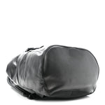 Lambskin Logo Debossed Backpack Black