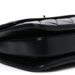 Lambskin Quilted Small Trendy CC Dual Handle Flap Bag Black