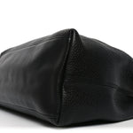Pebbled Calfskin Medium Soho Chain Shoulder Bag Black