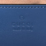 Calfskin Matelasse Aria Small GG Marmont Chain Shoulder Bag Clear Blue