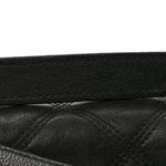 Lambskin Quilted Small Becky Chain Bag Black