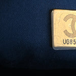 Washed Denim Quilted Small Chanel 25 Handbag Blue