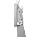 Metallic Calfskin Super Mini Dionysus Shoulder Bag Silver