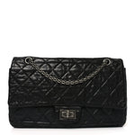 Aged Calfskin Quilted 2.55 Reissue 226 Flap Black