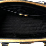 Saffiano Medium Galleria Double Zip Tote Black