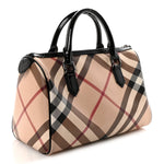 Nova Check Patent Small Chester Bowling Bag Black