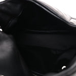 Lambskin Quilted Medium Loulou Puffer Monogram Chain Satchel Black