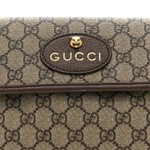 GG Supreme Monogram Neo Vintage Web Belt Bag Brown