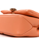 Calfskin Matelasse Mini Serpenti Cabochon Crossbody Bag Orange
