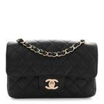 Caviar Quilted Mini Rectangular Flap Black