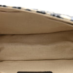 Oblique Small DiorAddict Flap Bag Navy Blue