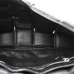 Lambskin Maxi Intreccio Padded Chain Cassette Crossbody Bag Black
