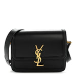 Smooth Calfskin Small Solferino Satchel Black