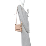 Pebbled Calfskin Jennifer Mini Crossbody Bag Blush Nude