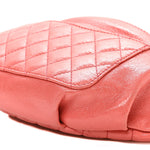Lambskin Bi Quilted Waist Bag Fanny Pack Pink