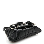 Nappa Vertical Matelasse Small Maxi Horsebit Chain Shoulder Bag Black