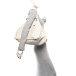 Nappa Intrecciato Canvas Fringe Maltinto Tote White
