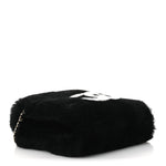 Muff Shearling Lambskin Bag Black Ecru