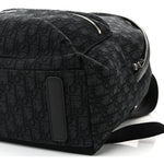 Oblique Calfskin Rider Backpack Black