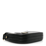 Calfskin D Fence Saddle Bag Black