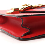 Calfskin Mini Sylvie Chain Shoulder Bag Hibiscus Red