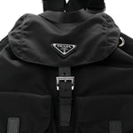 Tessuto Nylon Saffiano Medium Backpack Black
