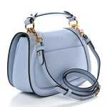Roxy Calfskin Medium Blondie Top Handle Bag Cloudy Blue
