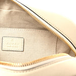 Sakai Be Green Calfskin Diagonal Stitched Small Blondie Shoulder Bag Mystic White