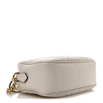 Calfskin Matelasse Small GG Marmont Chain Shoulder Bag White