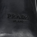 Spazzolato Re-Nylon Metal Triangle Logo 110mm Ankle Boots 37 Black