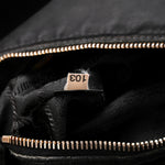 Tessuto Nylon Vitello Daino Shopping Satchel Black